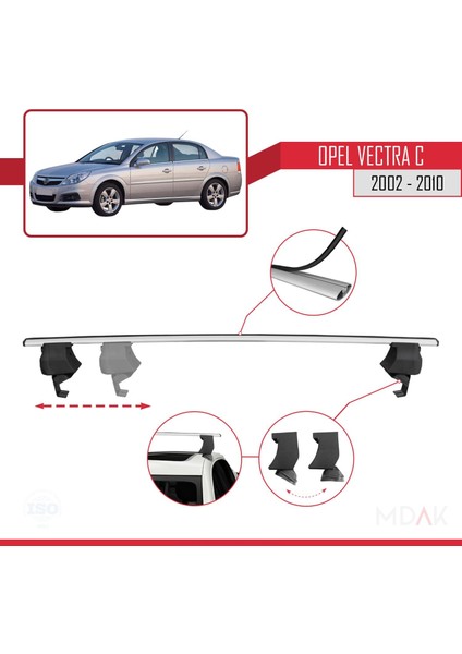 Opel Vectra C 2002-2010 Arası ile Uyumlu Ace-4 Ara Atkı Tavan Barı Gri 2 Adet modelleri