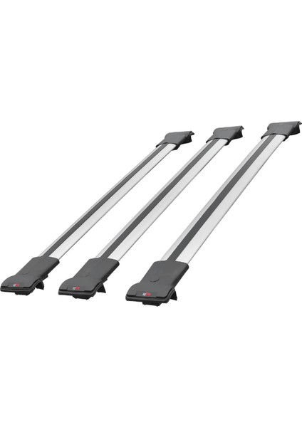 Citroen Berlingo (M59) 2003-2008 Arası ile Uyumlu Fly Model Ara Atkı Tavan Barı Gri 3 Adet