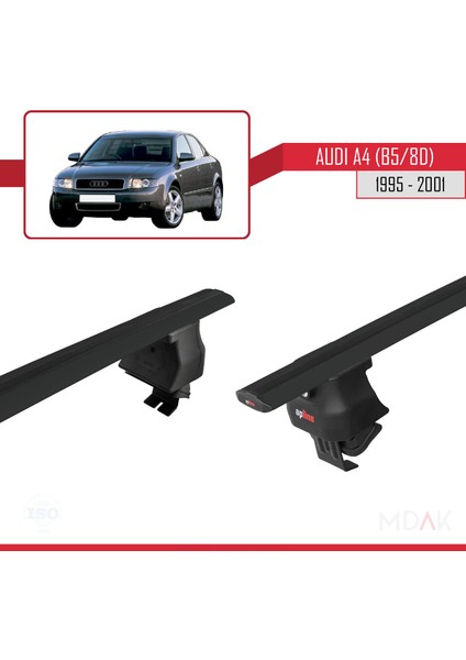 A4 (B5) 1995-2001 Arası ile Uyumlu Ace-4 Ara Atkı Tavan Barı Siyah 2 Adet fırsatları