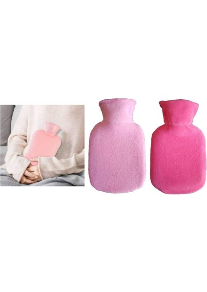 Sıcak Su Torbası 2 Adet,pembe 23X15X2CM 250 ml
