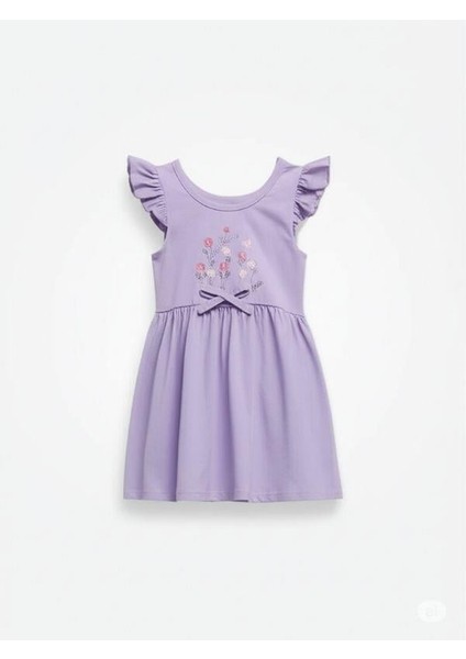Kız Çocuk Pamuklu Çiçekli Elbise fiyatları