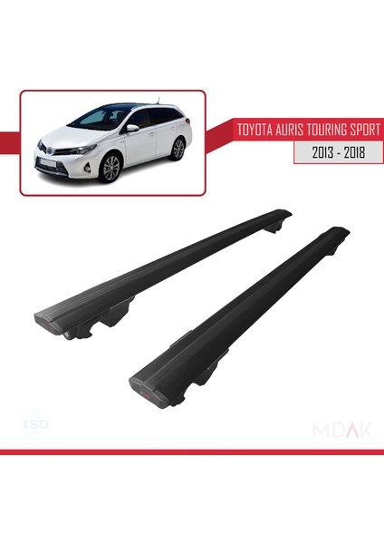 Toyota Auris 2 (E180) Touring Sports 2013-2018 Arası ile Uyumlu Hook Model Ara Atkı Tavan Barı Siyah 2 Adet fırsatları