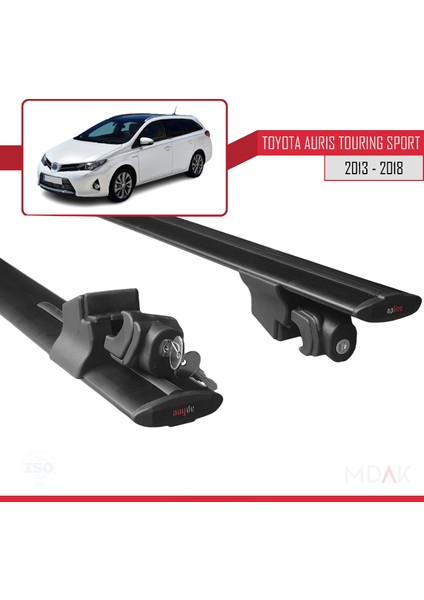Toyota Auris 2 (E180) Touring Sports 2013-2018 Arası ile Uyumlu Hook Model Ara Atkı Tavan Barı Siyah 2 Adet indirimleri