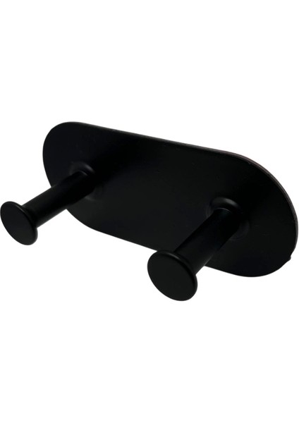 Thincal Kendinden Yapışkanlı Askılık Ikili Mat Siyah 2 Li Paket indirimleri