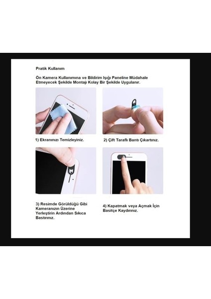 Webcam Cover Notebook Kamera Kapatıcı