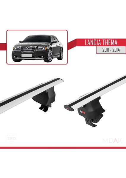 Lancia Thema 2 2011-2014 Arası ile Uyumlu Ace-4 Ara Atkı Tavan Barı Gri 2 Adet fırsatları