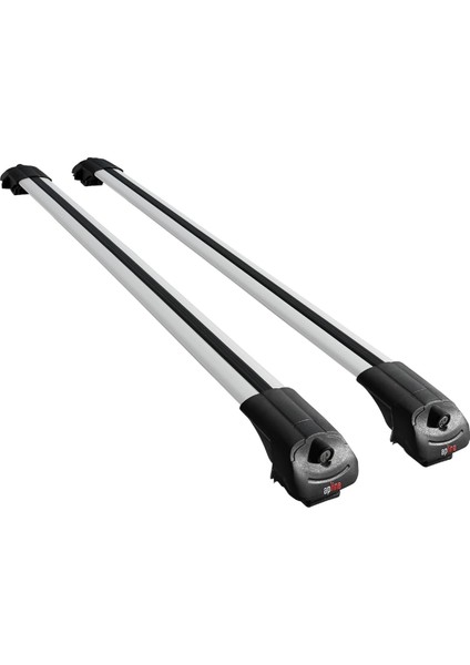 Toyota Land Cruiser Prado (J125) 2007-2009 Arası ile Uyumlu Ace-1 Ara Atkı Tavan Barı Gri 2 Adet