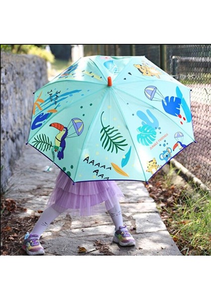 Jungle Friends Çocuk Şemsiye Unisex Koleksiyon 1 Adet indirimleri