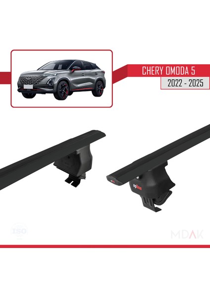Chery Omoda 5 2023 ve Sonrası ile Uyumlu Ace-4 Ara Atkı Tavan Barı Siyah 2 Adet indirimleri