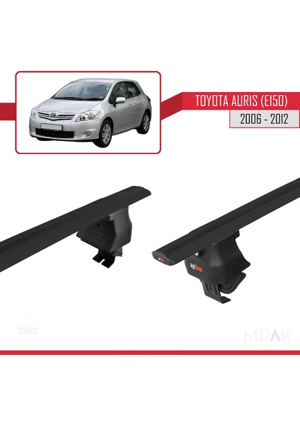 Toyota Auris (E150) 2006-2012 Arası ile Uyumlu Ace-4 Ara Atkı Tavan Barı Siyah 2 Adet fırsatları