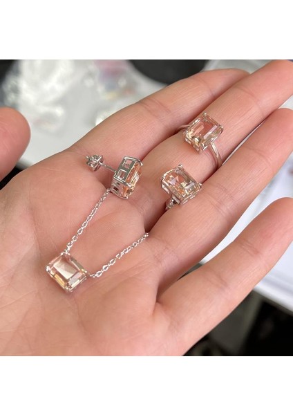 Baget Taşlı Üçlü Set