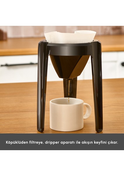Hatır Hüp 2 In 1 Türk Kahve Makinesi / Filtre Kahve Makinesi Soft Cream