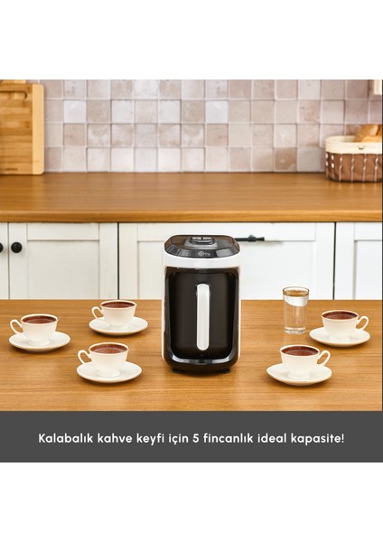 Hatır Hüp 2 In 1 Türk Kahve Makinesi / Filtre Kahve Makinesi Soft Cream