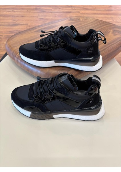 1093 Siyah Hakiki Deri Erkek Sneakers fiyatları