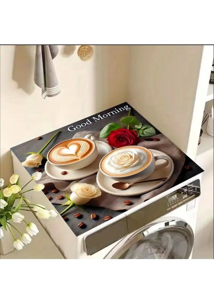 55 cm x 45 cm Latte Kahve Tasarımı Tezgah Üstü Bulaşık Kurutma Matı Bulaşıklık Kurutma Örtüsü modelleri