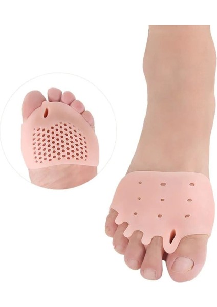 5 Parmak Ayırıcı Silikon Makaralı Ayak Koruyucu, Rahat ve Konforlu Kullanım