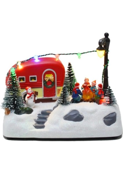 Ledli Müzikli Dönen Camping Çift Fonksiyonlu Hareketli Wireless 1 Adet