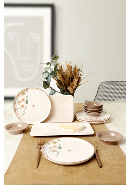 Soft Bloom Kahvaltı Takımı 12 Parça 4 Kişilik 22875