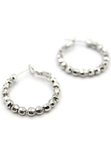 Dorika Halka Küpe-2,5cm - Gümüş