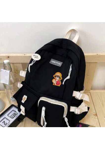 Monkey D Luffy Anime No 2 Ahşap Rozet Marteniçka Bileklik Hediyeli -Çanta-Broş-Aksesuar fırsatları