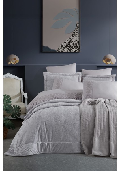 Çeyiz Paketi Vanetta 10 Parça Gri