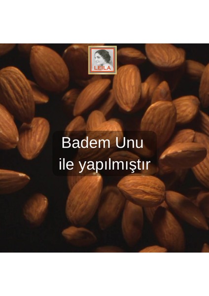 Leila Elma Tarçın Badem Unu Kurabiyesi 40 gr x 2 Adet