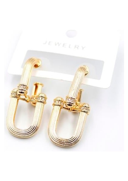 Tf Zincir Küpe - Altın