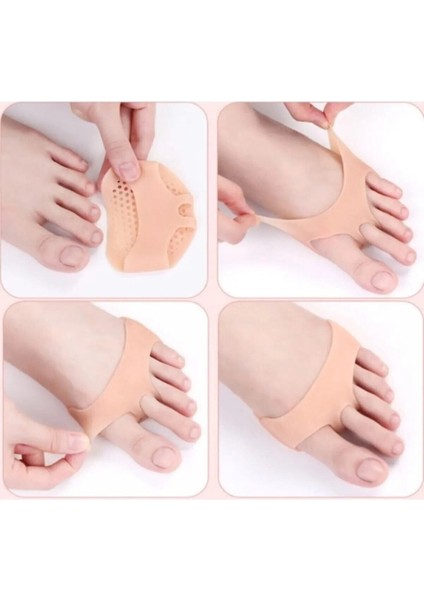 Orta Parmağa Geçen Metatarsal Silikon Pad Koruyucu Ayakkabı Vurma Önleyici Koruyucu