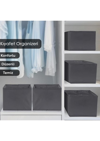 4 Adet 5 Bölmeli Çekmece Içi Düzenleyici, Dolap Çamaşır Düzenleyici, Saklama Kutusu Organizer indirimleri