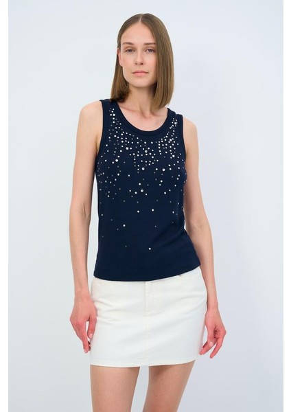 Taşlı Kaşkorse Atlet Lacivert 10245532000