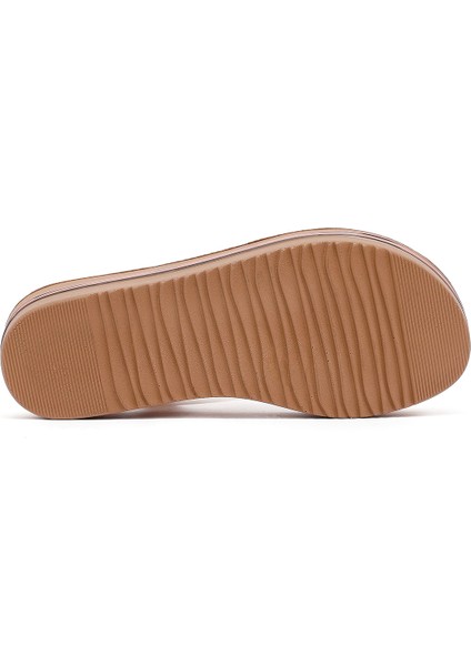 Kadın Pembe Kalın Tabanlı Taşlı Sandalet 25SFE465714 fırsatları