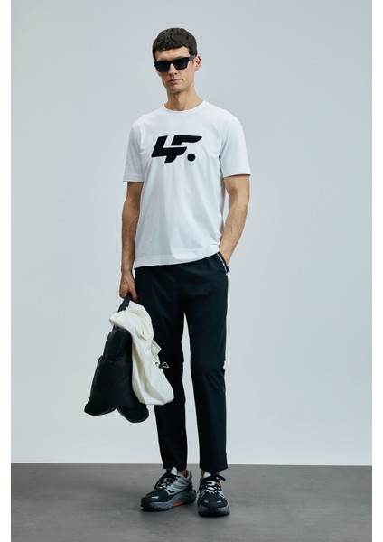 Pamuk Karışımlı Regular Fit Bisiklet Yaka Logolu T Shirt Erkek T Shirt 111020243 fiyatları