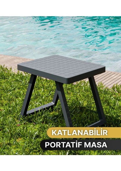 Katlanır Sehpa Kamp Masası Katlanabilir Masa Bahçe Masası Piknik Masası Plastik Taşınabilir Masa