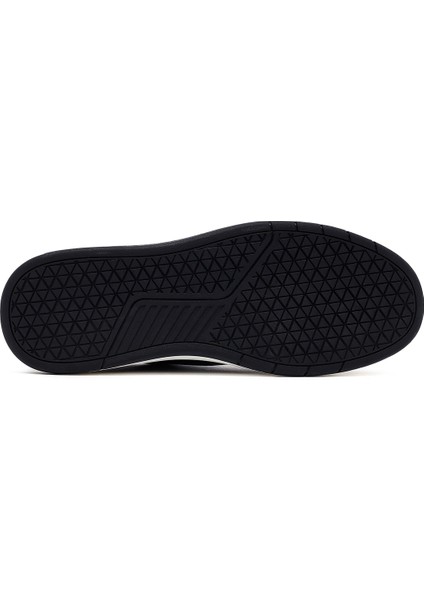 Erkek Siyah Bağcıklı Deri Sneaker 25SFD688418