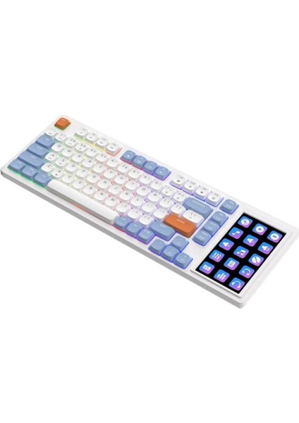 AKP815 Blue White Orange Huannuo Short Tea Switch Rgb Mekanik Gaming Klavye fırsatları