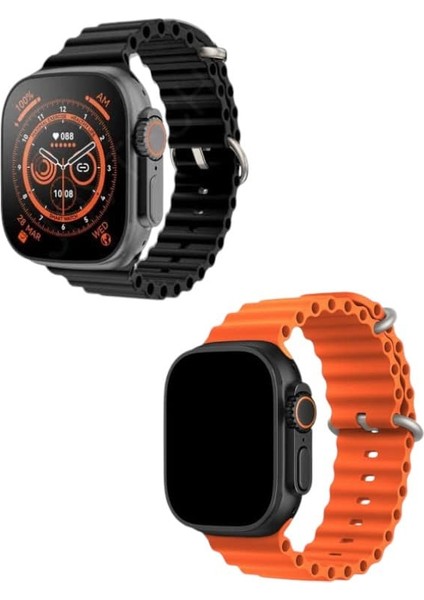 T800 Akıllı Saat Bluetooth Arama, 1. 99” Büyük Ekran, Bildirim, Müzik Kontrol, iOS & Android Uyumlu