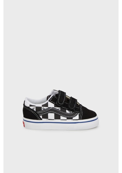 Old Skool V Kareli Cırt Cırtlı Kanvas Sneaker Ayakkabı Unisex Çocuk Ayakkabı VN0009RCBZW1