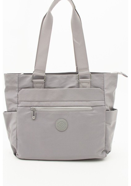 Kadın Çok Gözlü Kullanışlı Suya Dayanıklı Saten Kumaş Çapraz Askılı El ve Omuz Çantası