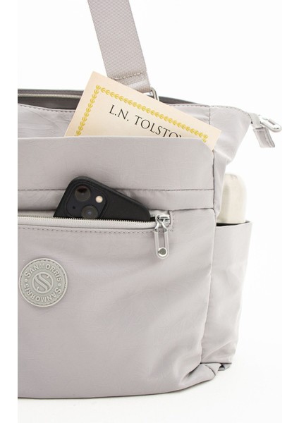 Kadın Çok Gözlü Kullanışlı Suya Dayanıklı Saten Kumaş Çapraz Askılı El ve Omuz Çantası fırsatları