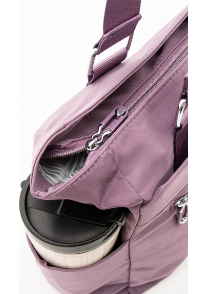 Kadın Çok Gözlü Kullanışlı Suya Dayanıklı Saten Kumaş El ve Omuz Çantası fırsatları