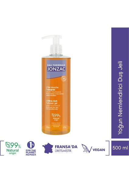 Eau Thermale Jonzac Kuru ve Çok Kuru Ciltler Için Duş Jeli 500 ml
