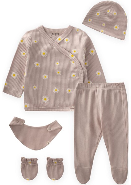 Desenli Hastane Çıkışı Newborn Papatya Desen fiyatları