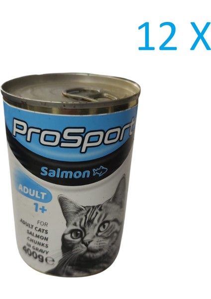 Prosport Somonlu Kedi Konservesi 400 gr 12 Adet