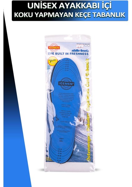 Bağcık Icemen Unisex Ayakkabı Içi Koku Yapmayan Tek Boy Tabanlık Set fiyatları