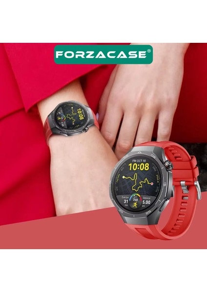 Huawei Watch Gt 5 Pro 46MM ile Uyumlu Özel Tasarım Tokalı Silikon Kordon Kayış - FC1063 modelleri