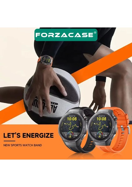 Huawei Watch Gt 5 Pro 46MM ile Uyumlu Özel Tasarım Tokalı Silikon Kordon Kayış - FC1063 fırsatları
