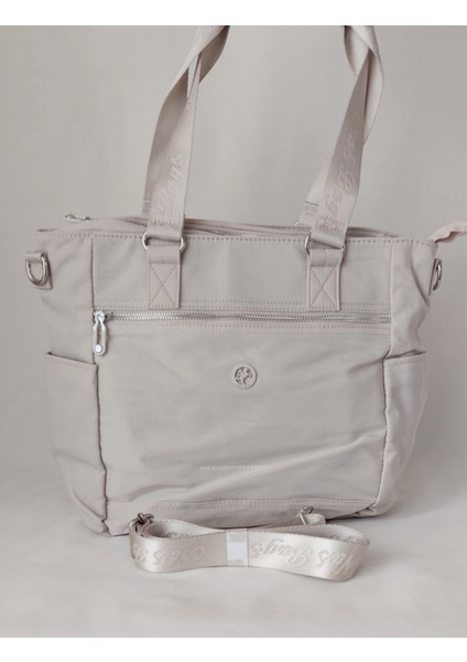 NS2315 Model Nas Bag Bej Renk Kadın Omuz Çantası