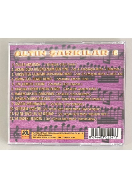 Altın Şarkılar 6 CD (Orjnal Dönem Baskı Cd) fiyatları