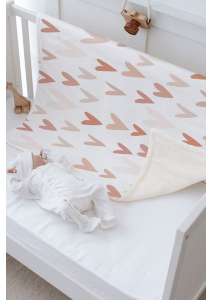 Peluş Çift Yüz Battaniye - Mavi Yıldız ve Gökkuşağı modelleri