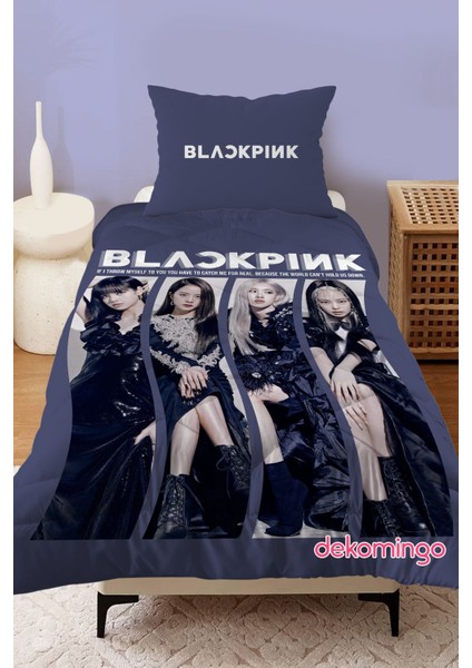 Koyu Black Pınk Bebek ve Çocuk Odası Kapitone Yorgan
